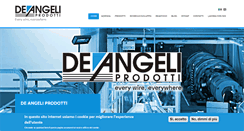 Desktop Screenshot of deangeliprodotti.com